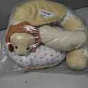 2-in-1 Tummy Time Mat and Seated Support with Sensory Toys  for Newborns and Babies  Includes Detachable Cushion for Supervised Play & Head/Neck Development (Sand)