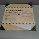 ROBOTIME 6-Pack Laser Wood Sheets 1/8" - 12 x 12 x 1/8 Inch - Oak - 3mm Plywood for Laser Cutting, Laser Engraving Blanks