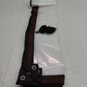 US Chicken Coop Cover Waterproof Chicken Run Tarp Reinforced Edges Coop Covering Easy to Install Clear Run Tarp with Rope for Outdoors Sheds Gardens(M)