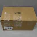 UME Hybrid Solar and Battery Powered Motion Sensor Outdoor Lights, 302 LED 1800LM, IP65 Waterproof, 3-Head Motion Activated LED Flood Light, Energy Efficient Hybrid Security Lights for Garden -2 Pack