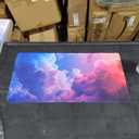 Keyboard Mat, Large Mouse Pad, Colorful Clouds