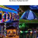 Upgraded 70FT 200 LED Solar Rope Lights, Timer & 8 Modes Trampoline Accessories Solar String Lights, IP65 Waterproof Solar Powered Fairy Lights for Party Garden Yard Tree Camp(Multi Colored)