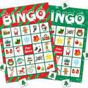 Omgouue Christmas Bingo Game Party Supplies - Xmas Gifts for Kids 24 Players