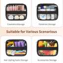 OCHEAL Large Makeup Train Case with 4 Travel Makeup Bags Set, Cosmetic Case for Hairstylist, Hairdresser Storage Bag with Detachable Pouch, Heat Insulation and Anti-Scalding Full Layer