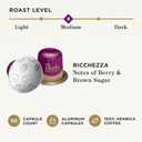 Peet's Coffee, Medium Roast Espresso Capsules, Compatible with Nespresso Original Machine - Ricchezza Intensity 8, 50 Count (5 Boxes of 10 Espresso Capsules)