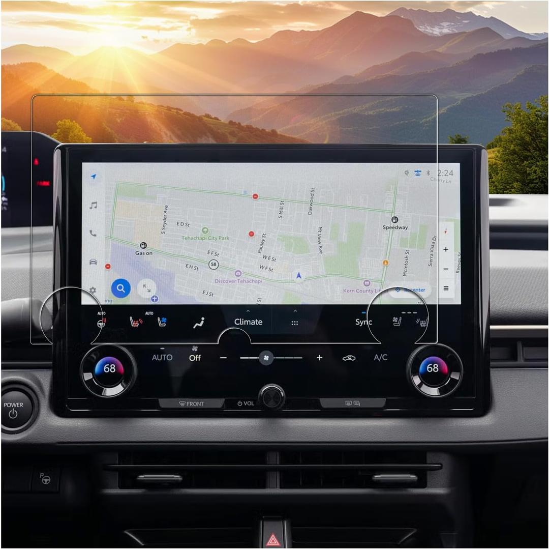 SXCY Anti-Glare Matte for 2026 Toyota BZ Screen Protector 14 Inch for 2026 Toyota BZ Accessories (XLE/Limited) 2026 BZ Navigation Touch Screen Protector 9H Tempered Glass