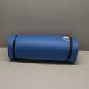 Foam Sleeping Pad for Camping - 1.25-Inch-Thick Waterproof Sleep Pad with Carry Straps for Cots, Tents, or Sleepovers by Wakeman Outdoors (Black) (Blue)