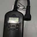 DEWENWILS Outdoor Timer Outlet Waterproof, Outdoor Digital Timer for Lights, Programmable with 2 Grounded Outlets, for Home and Garden, Christmas, 15A, 1/2HP, Heavy Duty, ETL Listed