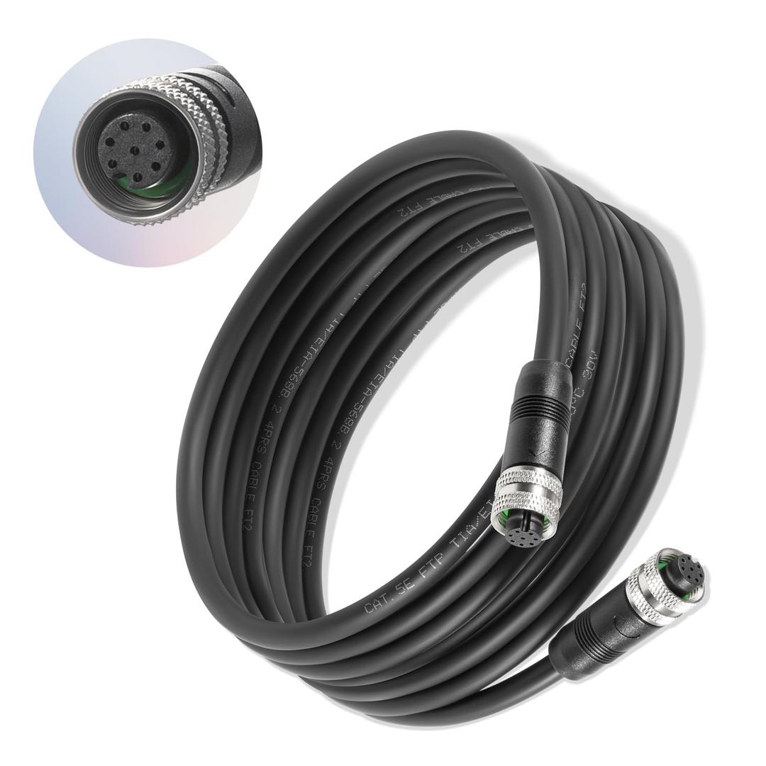 720073-5 Ethernet Cable AS EC 15E, 15-Foot Ethernet Cord, for Humminbird Helix 15 12 10 9 8 7, 1100 900 800 700 Series, for APEX, SOLIX, Onix
