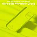 Magnetic for iPhone 16 Pro Case, Compatible with Magsafe, Suction Cup Phone Mount, 2 Screen Protectors - Camera Protector, Silicone Shockproof Protective Phone Cover 6.3", Neon Yellow