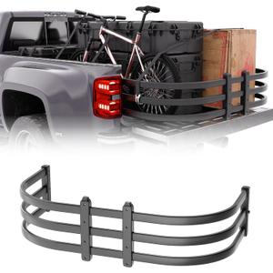 Truck Bed Extender Adjustable 59"-69" Aluminum Pickup Tailgate Extension, Retractable & Drill Required, Fits for Dodge Ram, Ford F-Series, Tundra, Chevy Silverado & GMC Sierra, Titan