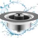 3 in 1 Kitchen Sink Stopper and Strainer Combo, Pop Up Stainless Steel Kitchen Drain Strainer, Anti-Clogging Sink Strainer Basket with Handle for Standard 3-1/2 inch Drain, 1Pack