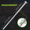 12pcs 3/8 x 12 inch Heavy Duty Camping Ground Anchors, Non-Rust Tent Stakes Screw in Kit for Securing Animals, Trampoline, Carports, Canopies, Sheds, Swing Sets, Ground Anchors for High Winds