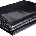 ToLanbbt Pond Liner 7 x 10 Ft, 20 Mil HDPE UV Resistant Preformed Pond Liner Easy Cutting, Underlayment for Fountain, Waterfall, Koi Pondsand Water Garden (Black)