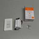 Amazon Basics Smart Dimmer Switch, 3-Way, Works with Alexa Only, 2.4 GHz Wi-Fi, No Hub Required, White