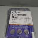 Breathable Long Clear Coat + Fur Storage Garment Bag | 54 Inch + 5 Inch Gusset | Mink, Wool, Winter, Trench Coat, Long Dress Cover | Hanging Clothes Protector