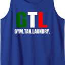 Gym Tan Laundry GTL New Jersey Nj Shore Tank Top (Blue, L)