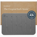 Dorai Home Bath Stone – Luxury Quick-Drying Stone Bath Mat, Non-Slip Surface, Rubberized Bottom Pad, Rain Slate