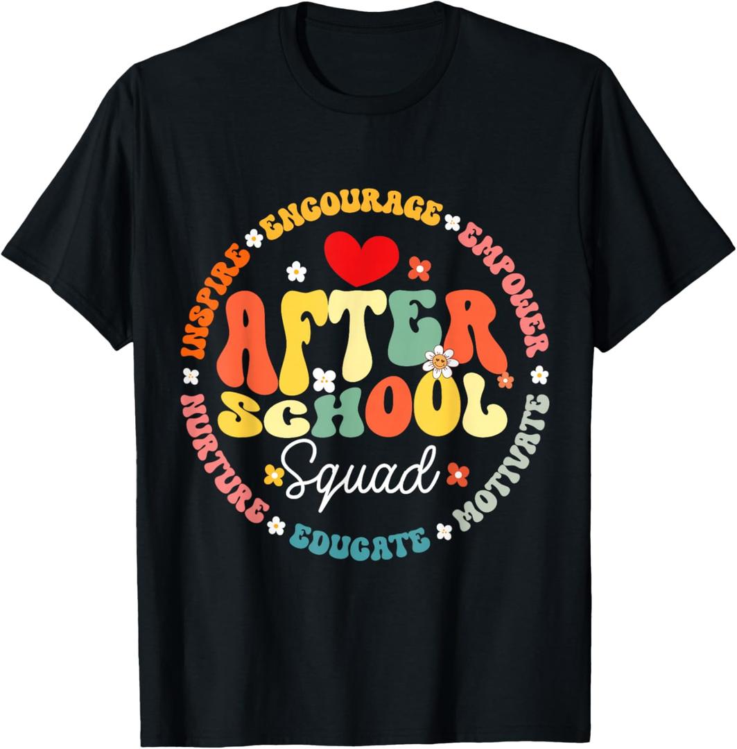 Groovy After School Squad After School Program Staff T-Shirt XL