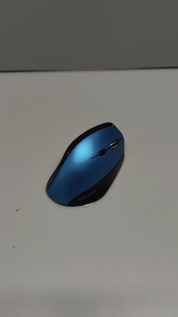 memzuoix Ergonomic Mouse Wireless,2.4G Optical Cordless Mice with 800/1200/1600 DPI,Vertical Computer Wireless Mouse for Laptop, Mac,PC,Desktop (for Right Hand, Large),Blue