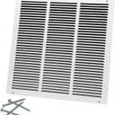 Howeall 18"W x 18"H [Duct Opening Size] Steel Return Air Grille, Air Return Vent Cover for Ceiling and Sidewall - HVAC Air Vent Covers - [Outer Dimensions: 19.75"W x 19.75"H]