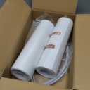 Pure-White Drum Lamp Shades Set of 2 Large Lampshade 16``Top x 16``Bottom x 12``High(Spider) Modern Lamp Shade for Table and Bedside Lamp - Lampshade Replacement