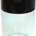 Coffeevac 1LB Patented Airtight Container with Degassing Valve | Multi-use Vacuum Container Works as Smell Proof Containers for Ground Coffee and Coffee Bean Containers. Black Cap and Clear Body