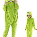 COSUSKET Snug Fit Unisex Adult Onesie Pajamas, Flannel Cosplay Animal One Piece Halloween Costume Sleepwear Homewear, XXL