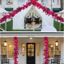 Set of 4-5.9Ft Long Artificial Bougainvillea Flowers Garland Silk Climbing Bougainvillea Vines for Wedding Arch Wall Backdrop Table Runner (Fuchsia - Pack of 4)