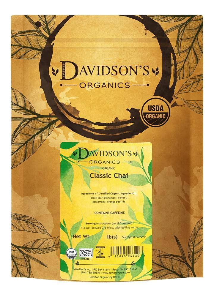 Davidson's Tea Bulk, Classic Chai, 16-Ounce Bag (Packaging May Vary) (EXP 08/10/26)