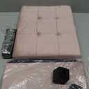 Kerioers Storage Ottoman, Foldable Ottoman Foot Rest, Foot Stool, Bench with Storage, 660 lb Load Capacity, for Living Room, Bedroom, Dorm, Pink FSS10P01V2