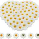 Artificial Daisy Heads 100pcs Fake Daisy Petals White Gerbera Daisies Flowers Head for DIY Garland Craft Birthday Wedding Party Easter Bonnet Home Decoration