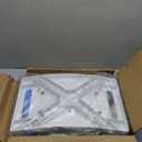 Folding Shower Chair for Inside Shower, Stainless Steel Foldable Shower Stool, 400lbs Portable Folding Shower Seat for Travel, Anti-Slip Small Shower Chair for Elderly Disabled Injured, Gray