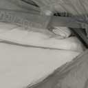 TEKAMON All Season Queen Comforter Fluffy Quilted Lightweight Reversible Down Alternative Duvet Insert with 8 Corner Tabs,Soft & Breathable Summer Winter Warm,Machine Washable White 88 x 88 inches