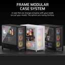 CORSAIR Frame 5000D RS Modular High Airflow Mid-Tower PC Case 4X Pre-Installed RS Fans, InfiniRail Fan Mounting System, GPU Anti-Sag, ASUS BTF, MSI Project Zero, Gigabyte Project Stealth Black