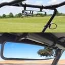 UTV 15 Rear View Mirror Convex Mirror with 1.75 clamp Replacement for Polaris RZR Ranger 800 XP 1000 Turb Rhino YXZ Arctic Cat Wildcat HDX 1000 Mule 600 Gator HPX