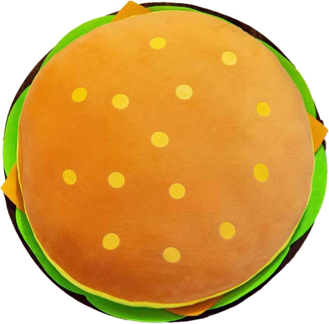 Comfy Hamburger Pillows Plush, Soft, Cuddly, and Irresistible for Family and Friends