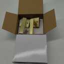 Dummy Door Knob Interior Gold Dummy Door Handles Dummy Door Lever Satin Brass (4 Pack,Half-Dummy) (Dummy 4 Pack)