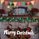 25 Pack C7 Replacement Christmas Light Bulb, Christmas Green Replacemen Bulb C7/E12 Base for Outdoor String Lights Window Candles Chandeliers Salt Lamp, 5 Watt