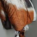 Brown Cow Gifts Comforter Sets Twin Size, Highland Cow Faux Cowhide Comforter Set Bed in A Bag(1 Comforter, 1 Flat Sheet 1 Fitted Sheet 2 Pillowcases and 2 Throw Pillow Covers)