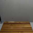 VaeFae Teak Shower Mat, Non-Slip Bath Mat, Luxury Spa Mat, Wooden Mat for Bathtub (Large), 26" x 17"
