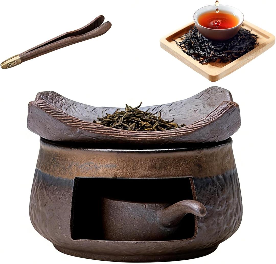 Ceramic Aromatherapy Stove Essential Oil Burner, Aromatherapy Burner for Herbs, Ceramic Aromatherapy Burner, Tea Light Candle Holders Teapot Warmer, Zen Incense Burner Kit for Home Office
