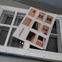 NeatiEase 2 Pack Shed Window, 12 x 18 Flush Mount Window with Tempered Glass and Fiberglass Screen for Shed, Chicken Coop, Playhouse, Household, Garage