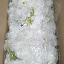 6 PCS Wedding Arch Artificial Flower Panels, Faux White Hydrangea Floral Swags, Artificial White Flowers for Backdrop, Wall Decor, Flower Row for Table Centerpiece, Aisle Runner Decor