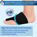 Bunion Corrector and Ice Pack (2+1 Set) Bunion Corrector For Women Big Toe and Men, Hallux Relief Splint, Big Toe Straightener