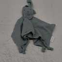 LAWKUL Baby Lovey Organic Cotton Muslin Soft Security Blankets Comfy Lovie for Newborn Infants Boy Girls Unisex Bunny Green