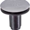 EZ-Flo Snap and Press Stopper with Rubber Seal, 3/8 Inch Thread, Chrome Plated, 35253