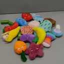 Cheerful 20-Pack Squeaky Dog Toys Set - Included 4 Dog Bags, Plush Puppy Toys with Irresistibly Cute Characters for Small Dogs, Interactive Dog Squeak Toys for Fun&Teeth Cleaning