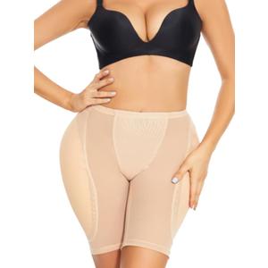 Hip Enhancer Shapewear for Women Hip Dip Pads Bodyshaper Control Knickers Slimming Boyshorts Black (Medium, Beige9497 Under Dress)