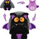 Halloween Bat Stuffed Animal - Purple Plush Toy for Kids & Adults, Cute Bat Stuffed Animal with Soft Plush for Halloween Decor & Gifts